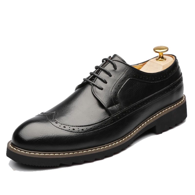 Heren Casual Schoenen Veterschoenen Brogue Zakelijke 37 Mode Trend 451983-a