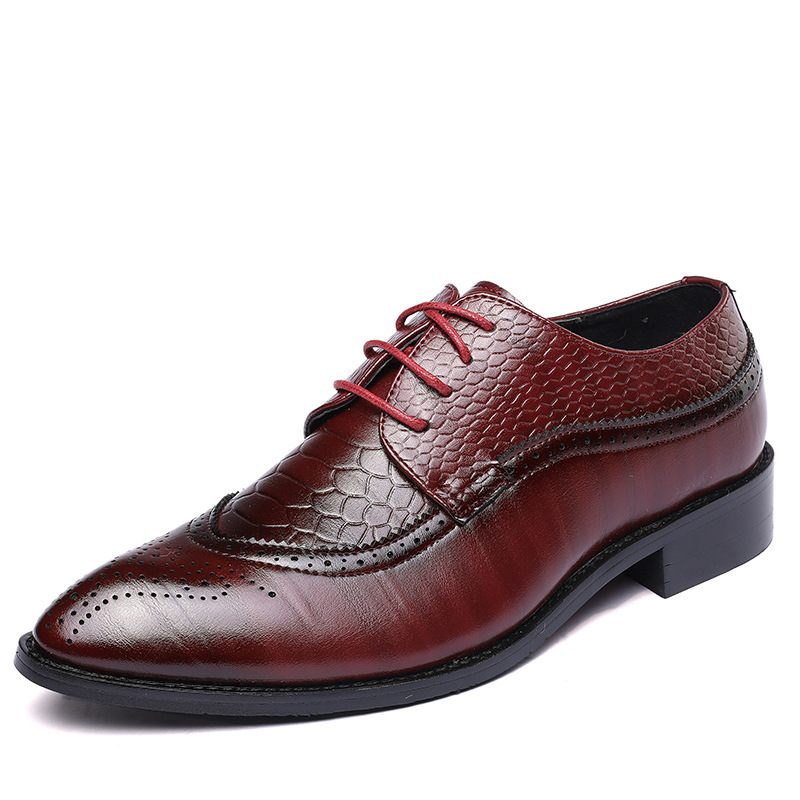 Herenschoenen Nieuwe Mode Grote Maat Casual Kleding Schoenen Brogue Veterschoenen 47 48