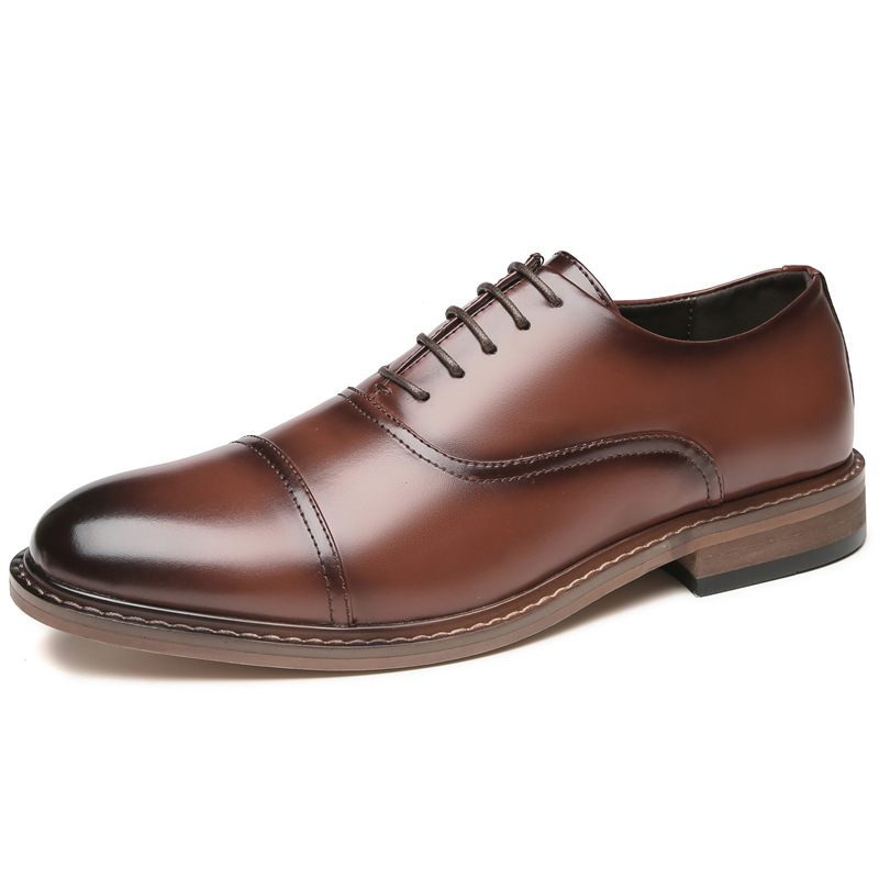 Herenschoenen Ronde Neus 2024 Zomer Business Formele Kleding Schoenen Oxford Derby Bruiloft Flats