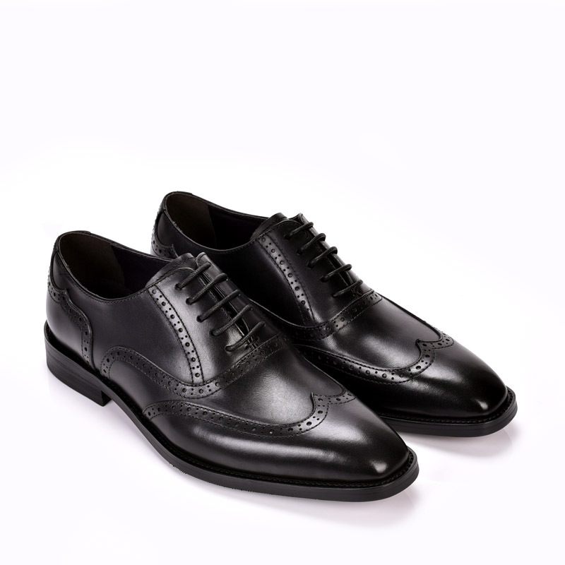 Lente En Herfst Brogue Schoenen Gesneden Gentleman's Dress Shoes Leren Herenschoenen Business Oxford Heren