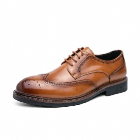 Nieuwe Heren Dress Schoenen 38-45 Size Business Casual Zachte Bodem Brogue Trouwschoenen