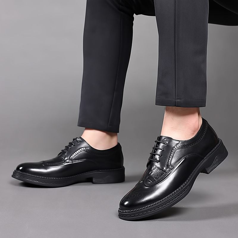 Spring Business Casual Dress Schoenen Heren Leren Brogue Herenschoenen