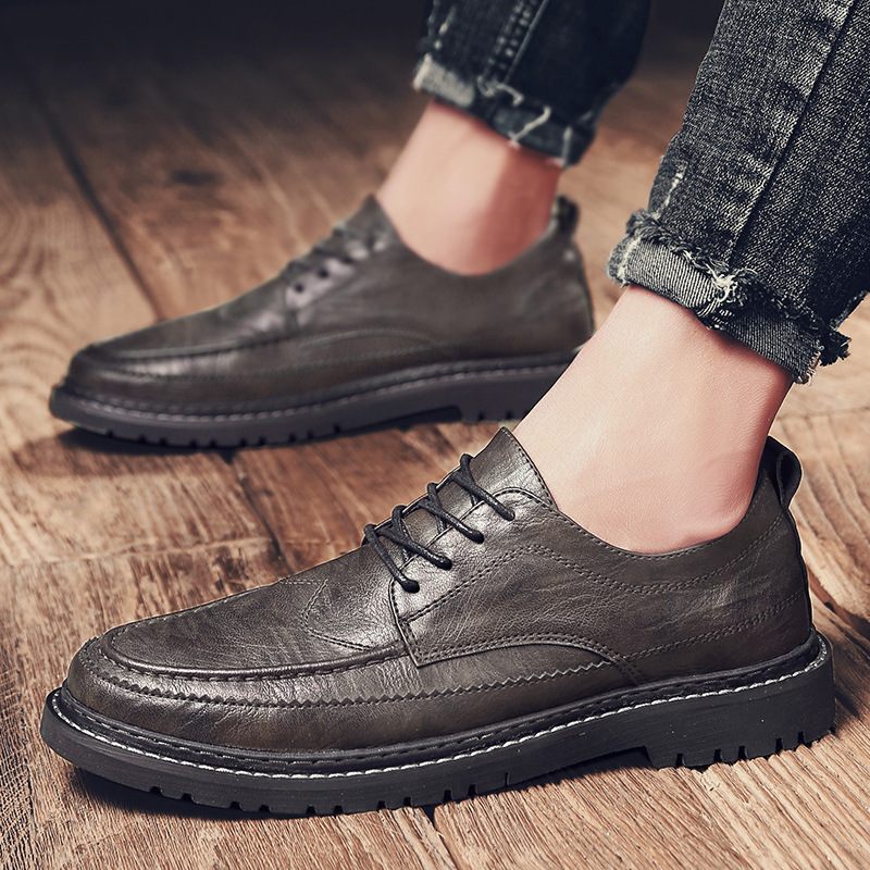 Zakelijke Casual Formele Kledingschoenen Voor Mannen Die In De Lengte Toenemen Schoenen Jongeren Brogue Heren Met Ronde Neus Geklede