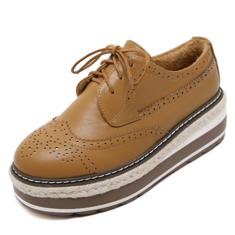 2024 Nieuwe Ronde Neus Dikke Zool Muffin Schoenen Platte Retro Kwastje Casual Loafers