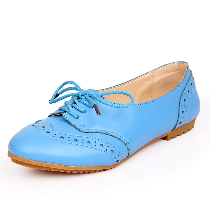 Brogue Schoenen Dames Veterschoenen Comfortabele Spring Flat Ademend