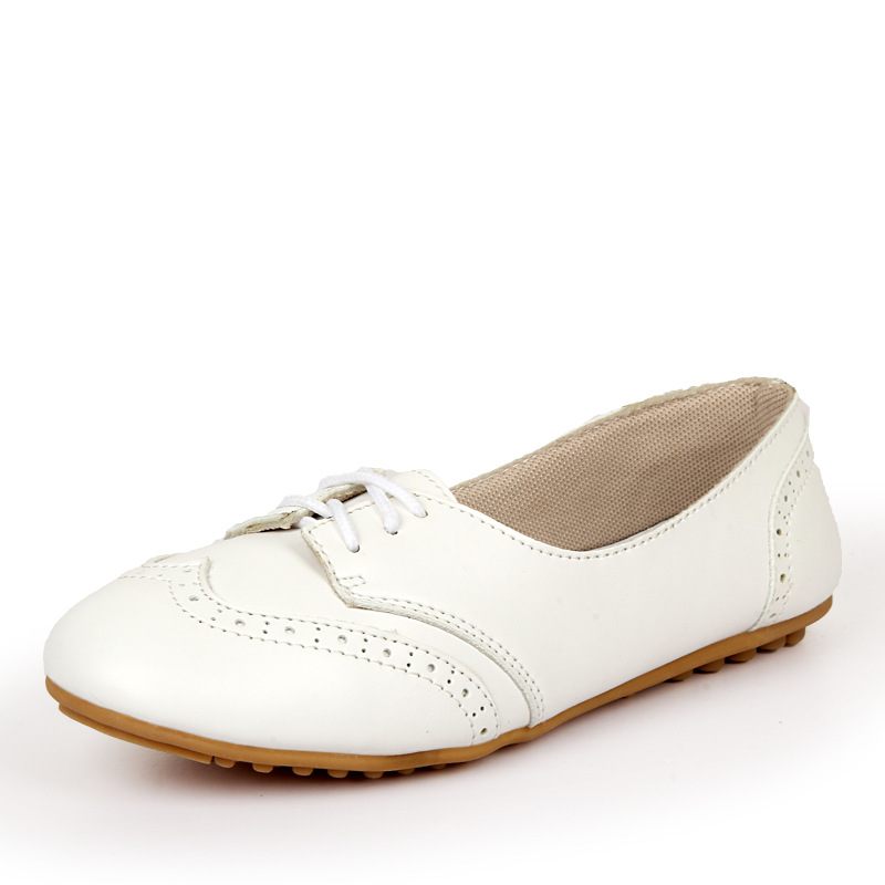 Brogue Schoenen Dames Veterschoenen Comfortabele Spring Flat Ademend