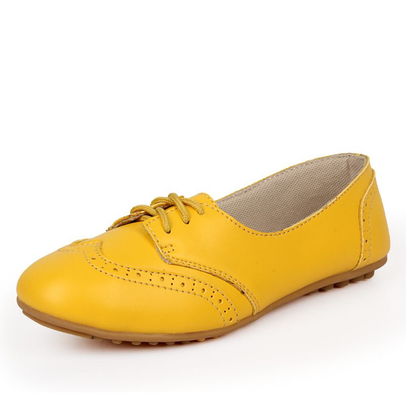 Brogue Schoenen Dames Veterschoenen Comfortabele Spring Flat Ademend