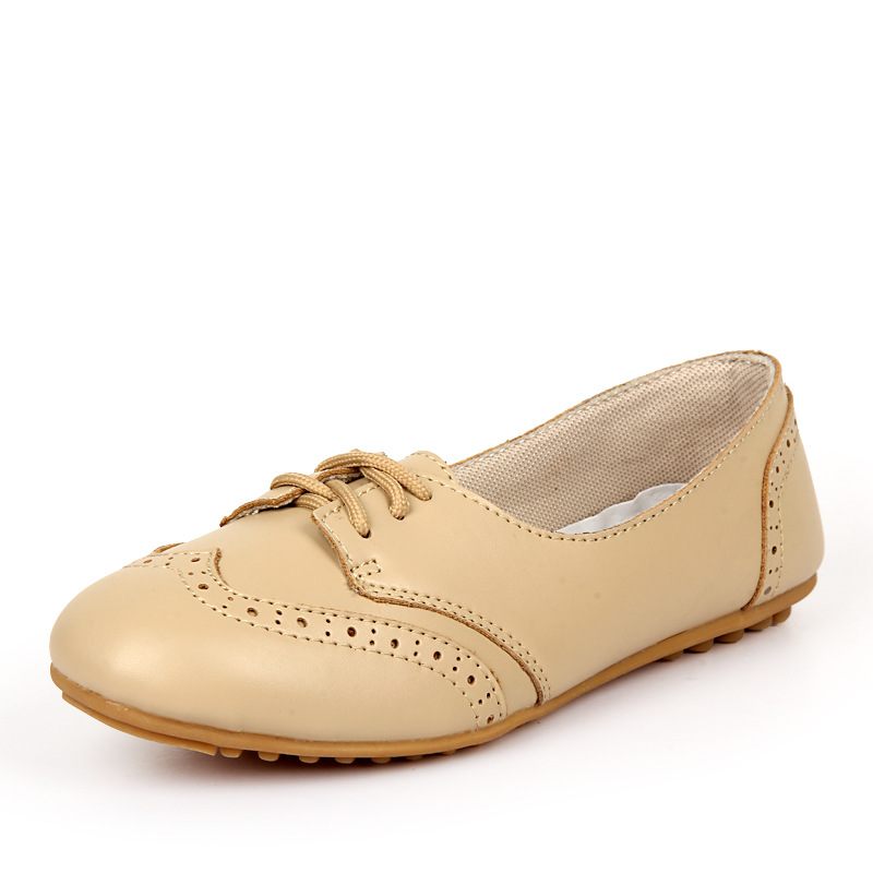 Brogue Schoenen Dames Veterschoenen Comfortabele Spring Flat Ademend