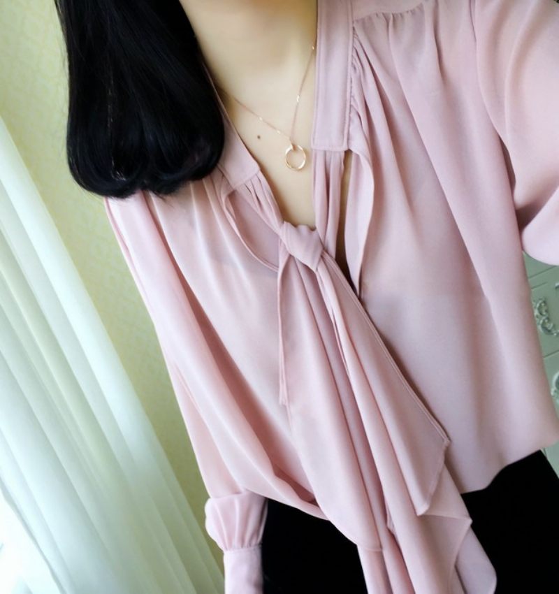 Dames Shirt Losse Chiffon Top