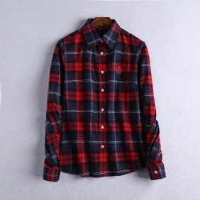 Schuren Plaid Shirt Dames Verdikt