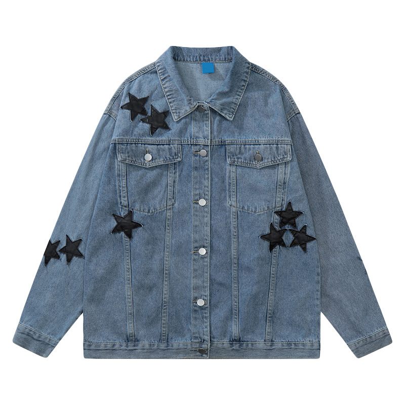 Denimjack Voor Heren 2024 Star Patch Trim-jack