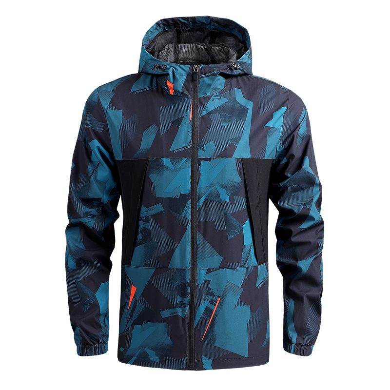 Heren Bovenkleding Dun Casual Sneldrogend Windjack Outdoor Jack Met Capuchon