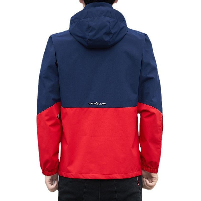 Herenjack Nieuw Dun Jack Color Block Capuchon Casual