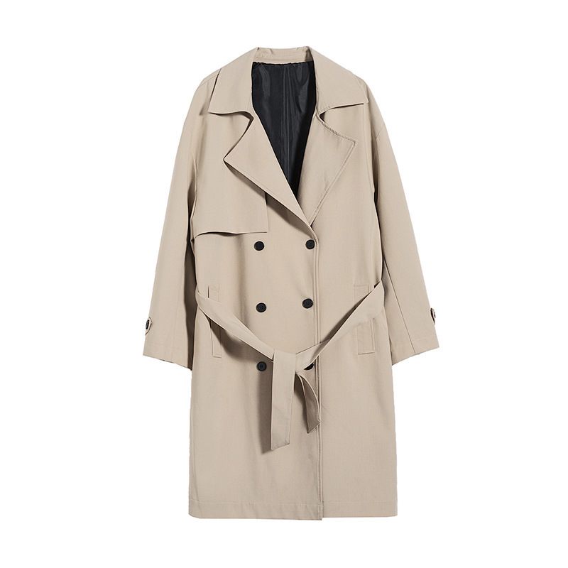 Herenjacks Trend Halflange Losse Preppy Trenchcoats