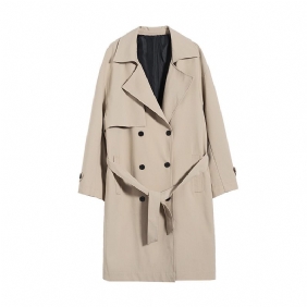 Herenjacks Trend Halflange Losse Preppy Trenchcoats