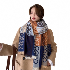 Herfst En Winter Nieuwe Presbyopie Sjaal Dames Warme Vierkante Kleuraanpassing Kasjmier Dubbelzijdige Jacquard