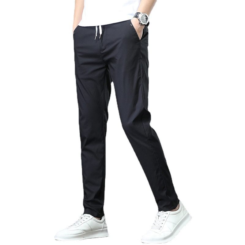 2024 Casual Stretch Sport Trend Mode Heren Broek Dun Gedeelte Slim Fit