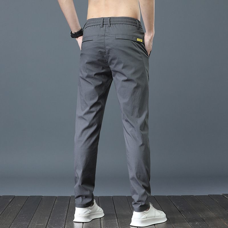 2024 Casual Stretch Sport Trend Mode Heren Broek Dun Gedeelte Slim Fit