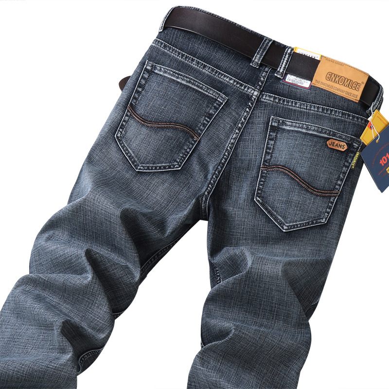 2024 Herenjeans Straight Slim Fit Stretch Casual