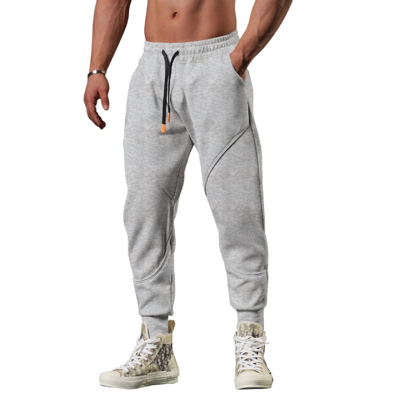 Casual Sportbroek Met Losse Pijpen Driedimensionale Stiksels Heren