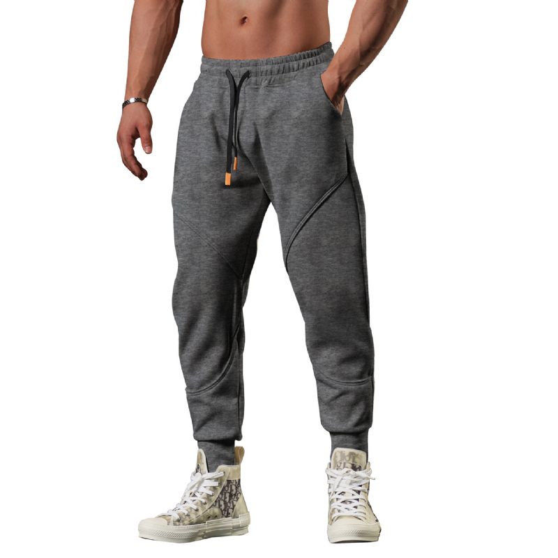 Casual Sportbroek Met Losse Pijpen Driedimensionale Stiksels Heren