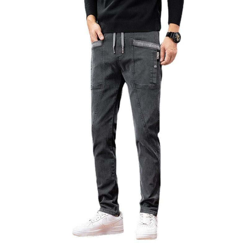 Dikke Gestreepte Overall Heren Casual Broek Rechte Sport