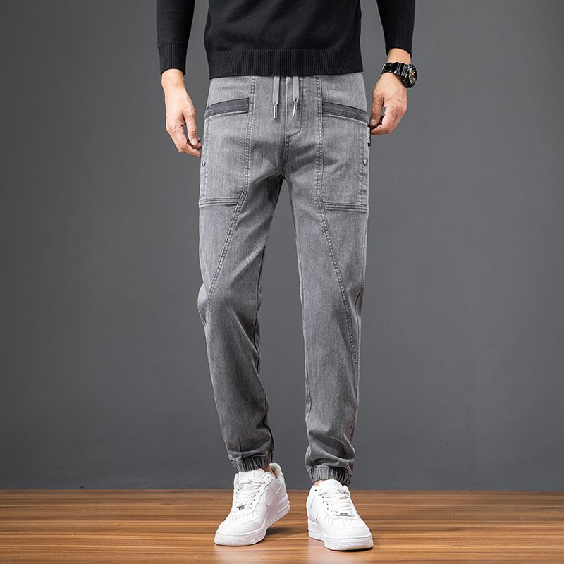 Dikke Gestreepte Overall Heren Casual Broek Rechte Sport