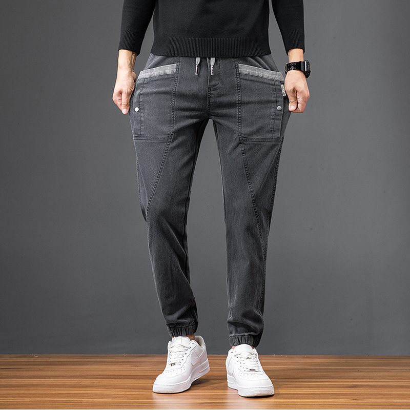 Dikke Gestreepte Overall Heren Casual Broek Rechte Sport