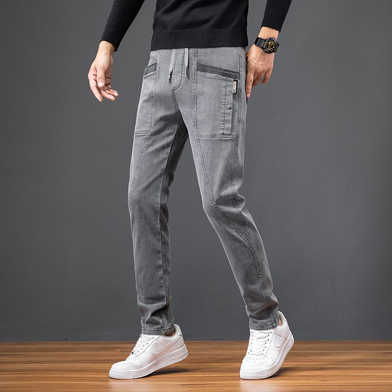 Dikke Gestreepte Overall Heren Casual Broek Rechte Sport