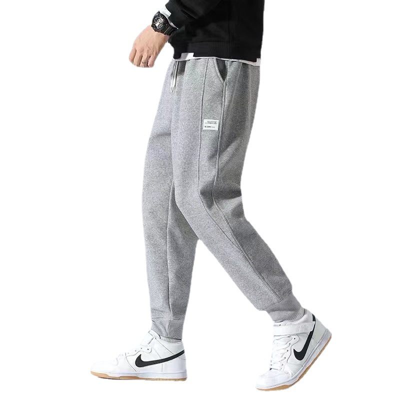 Grijze Dunne Joggingbroek Mode Casual Broek Heren