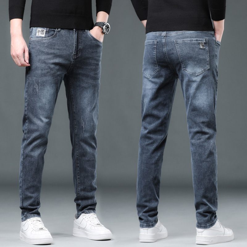 Heren Jeans Loose Fit Small Feet Casual Broek