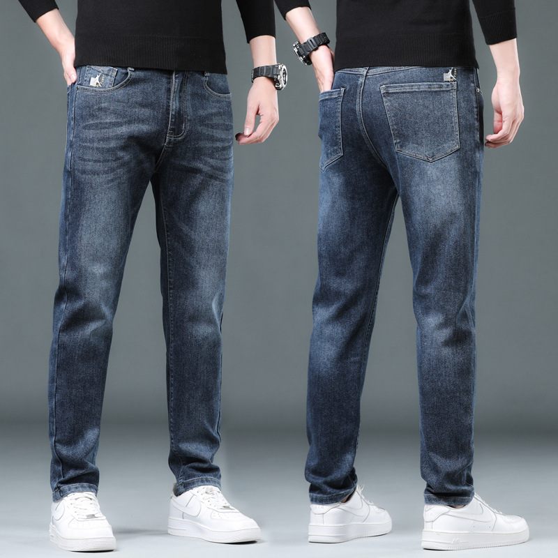 Heren Jeans Loose Fit Small Feet Casual Broek