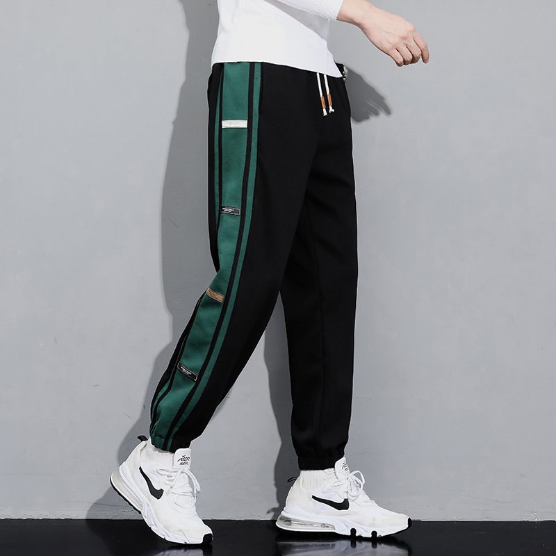 Heren Sportbroek Effen Kleur Casual Kleine Voeten Mode