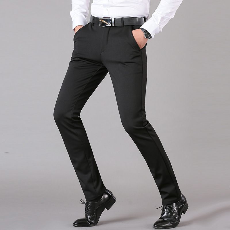 Herenbroek Stretch Business Casual Broek Recht