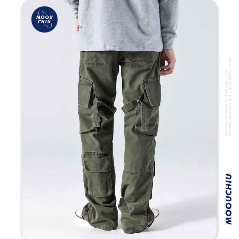 Herenoveralls Bandjes Los Recht Bootcut Middelhoge Taille