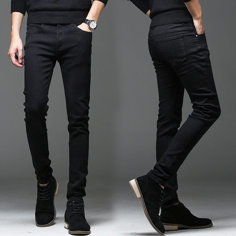 Jeans Heren Slim Fit Casual Winterbroek