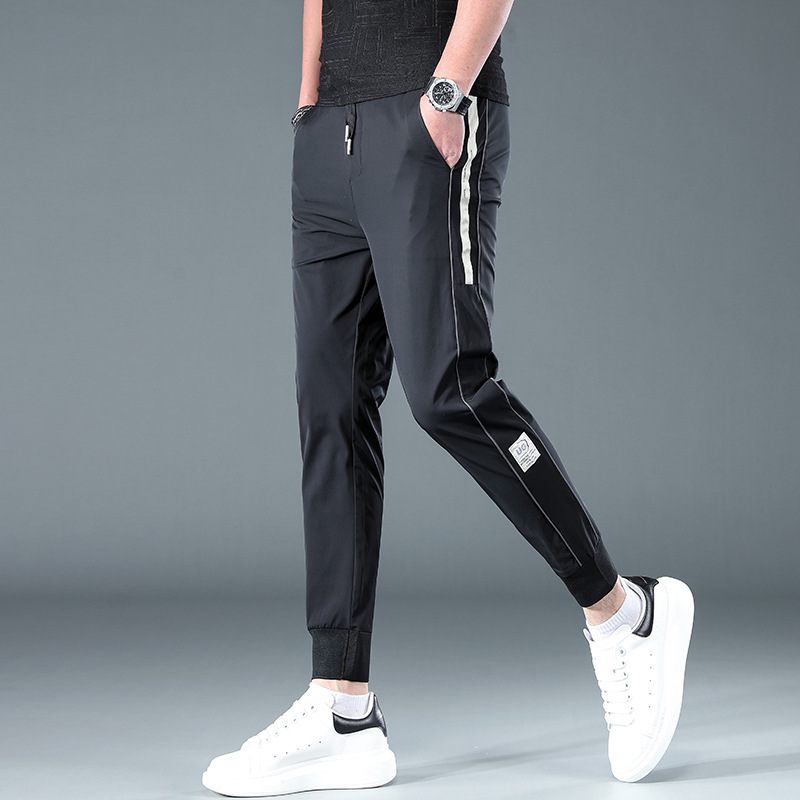 Vrijetijdsbroek Voor Heren Sneldrogende Slim Fit Sport Cropped Broek