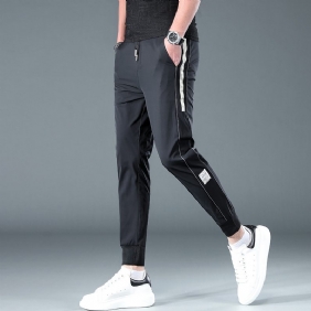 Vrijetijdsbroek Voor Heren Sneldrogende Slim Fit Sport Cropped Broek