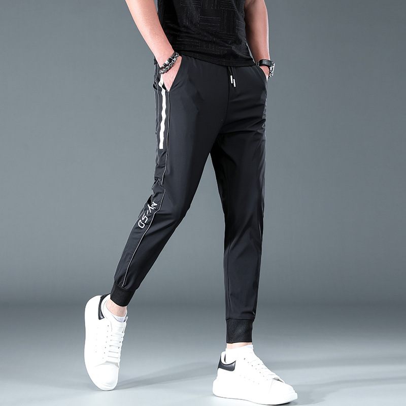 Vrijetijdsbroek Voor Heren Sneldrogende Slim Fit Sport Cropped Broek