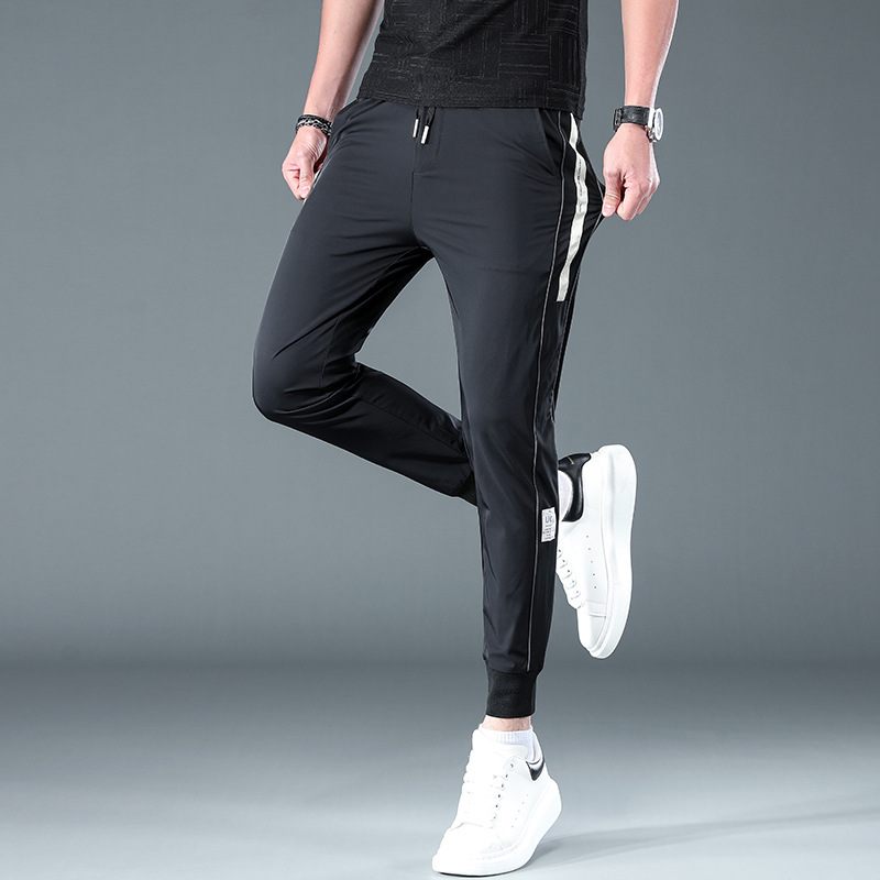 Vrijetijdsbroek Voor Heren Sneldrogende Slim Fit Sport Cropped Broek