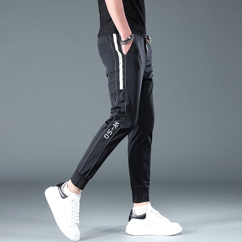 Vrijetijdsbroek Voor Heren Sneldrogende Slim Fit Sport Cropped Broek