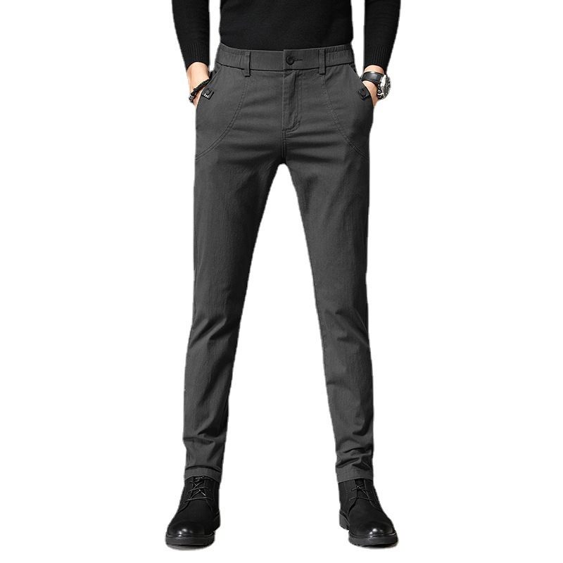 Zakelijke Heren Casual Broek 2024 Slim Fit Effen Kleur