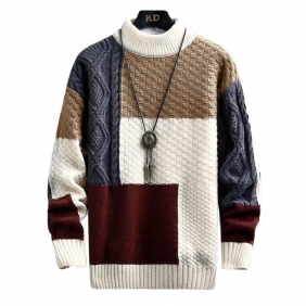 2024 Herensweater Dikke Stiksels Trendy Sweater