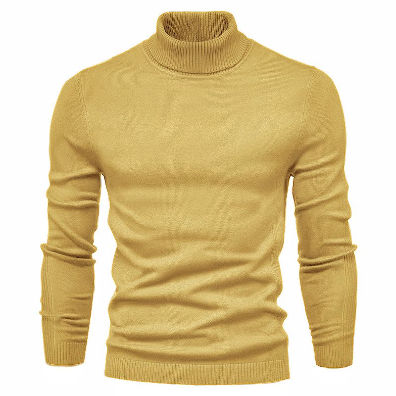 Casual Herentrui Effen Kleur Pullover Coltrui Knitwear