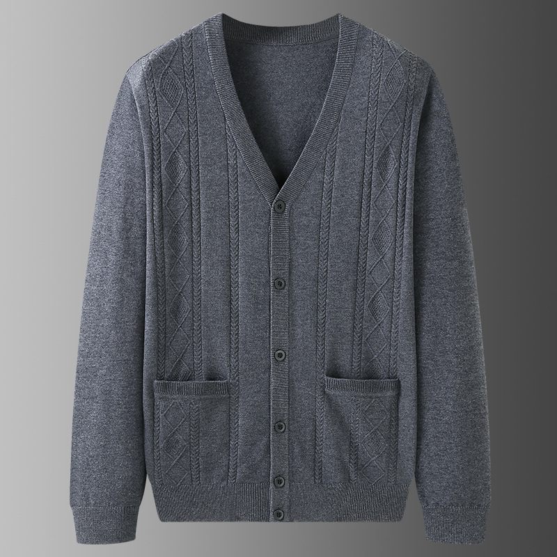 Heren Cardigan Sweater Losse Jas