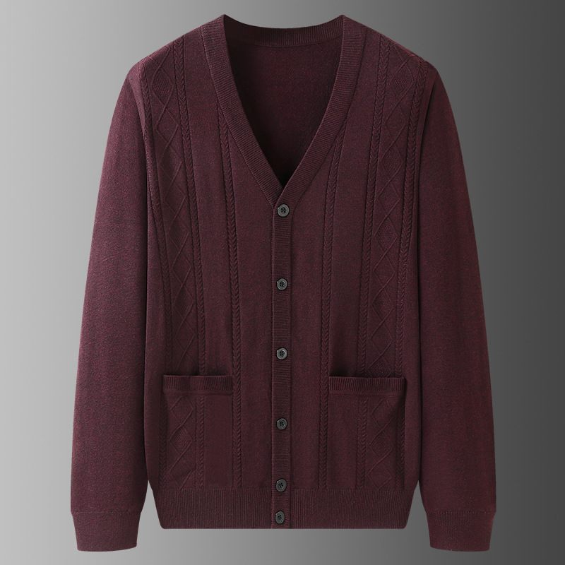 Heren Cardigan Sweater Losse Jas