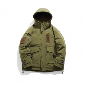 Verdikt Donsjack Voor Heren Warm Trend Hooded Outdoor Assault-jack