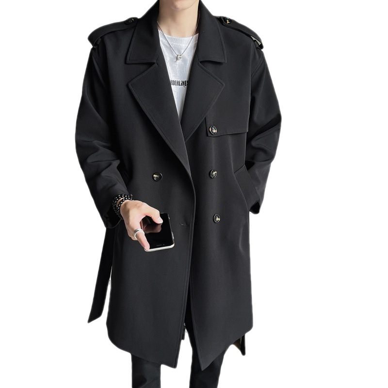 Casual Heren Trenchcoat Modetrend Halflange Jas