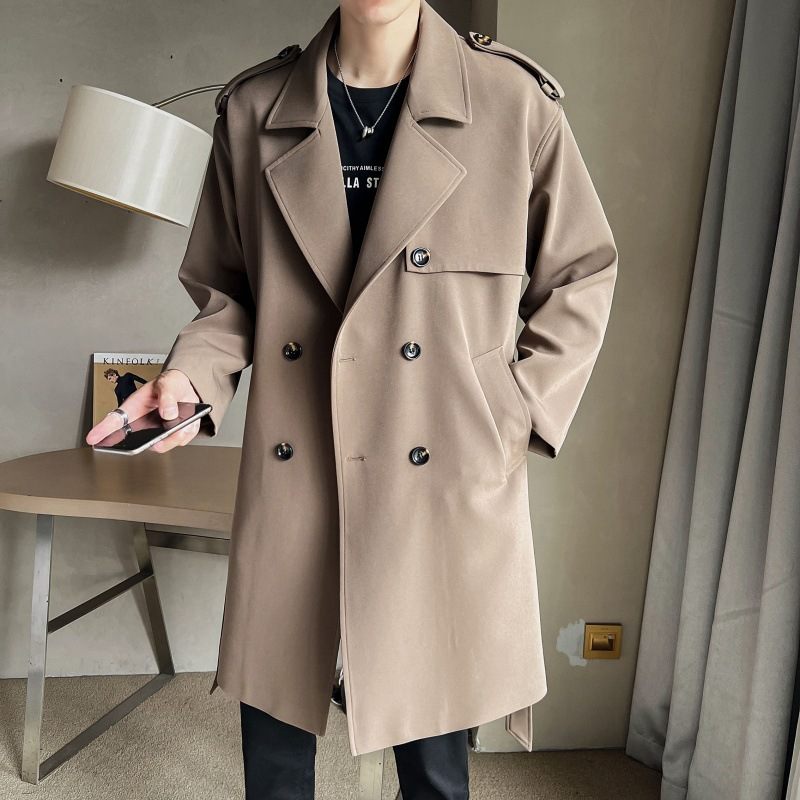 Casual Heren Trenchcoat Modetrend Halflange Jas