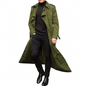 Heren Halflange Trenchcoat Fashion Casual